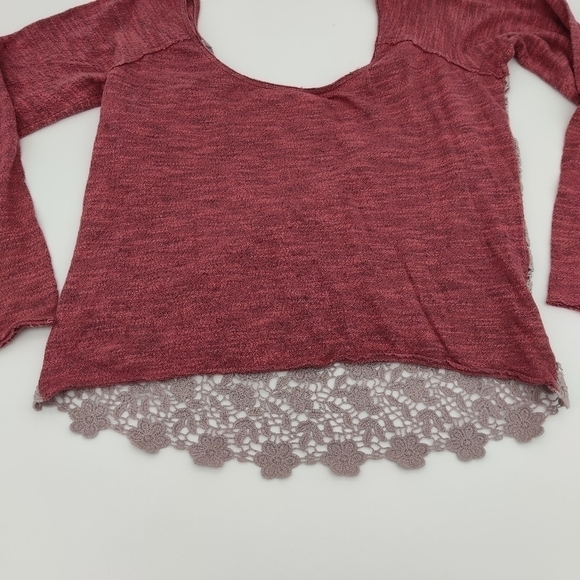 Free People M lace cropped top - Picture 6 of 7